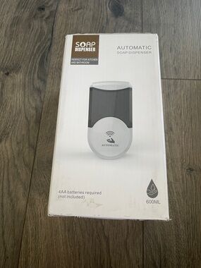 Automatic Soap Dispenser - White and Dark Gray